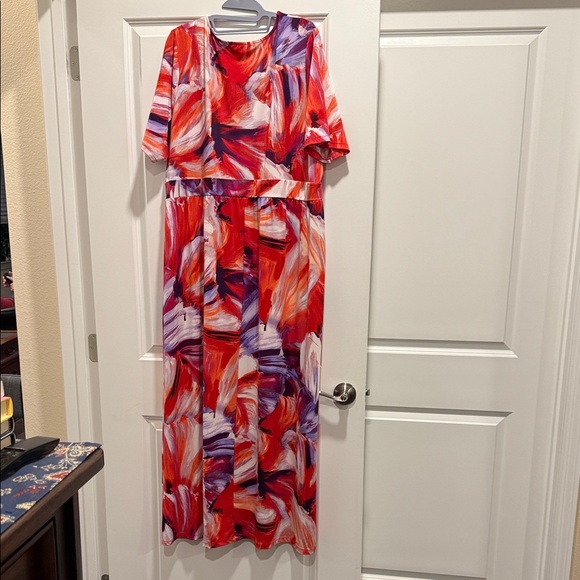 NY Collection 3X Maxi Dress - Picture 2 of 5